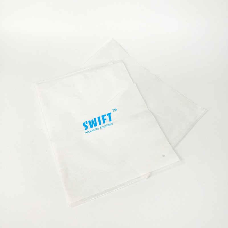 Transparent Adhesive Bag Zipper Bag Plain Plastic Bags For Clothes