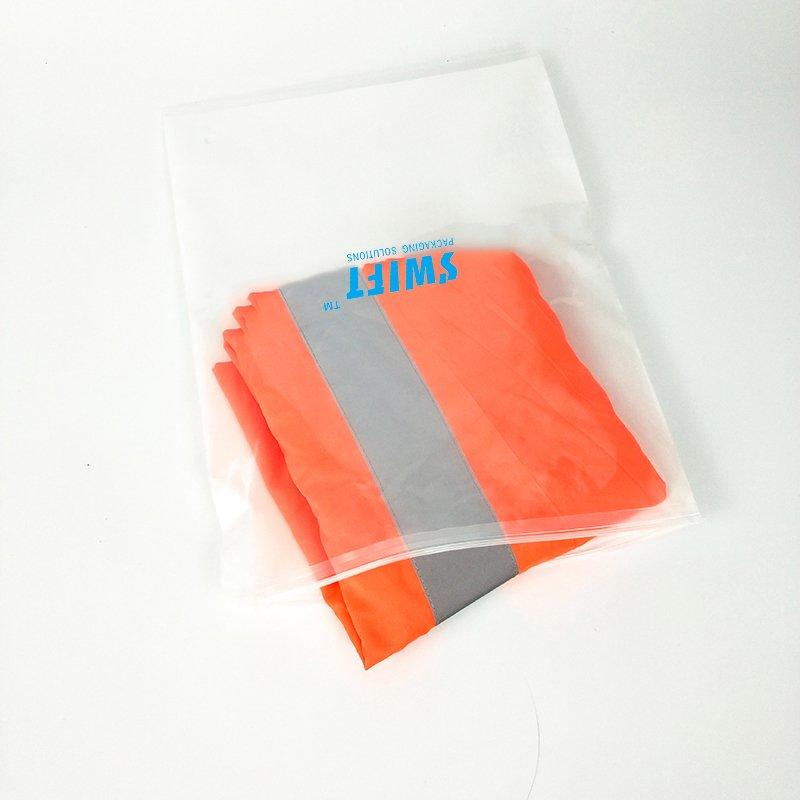 Transparent Adhesive Bag Zipper Bag Plain Plastic Bags For Clothes