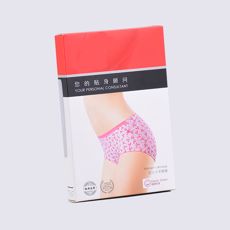 400g Art Paper Underwear Cardboard Packaging Box