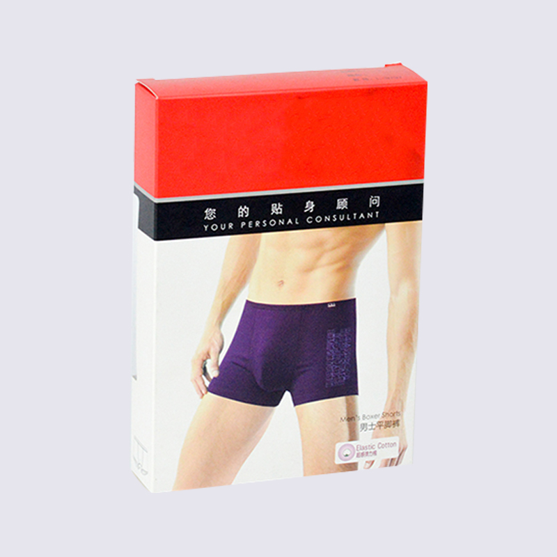 underwear man’s packaging box Eco-friendly material color printing