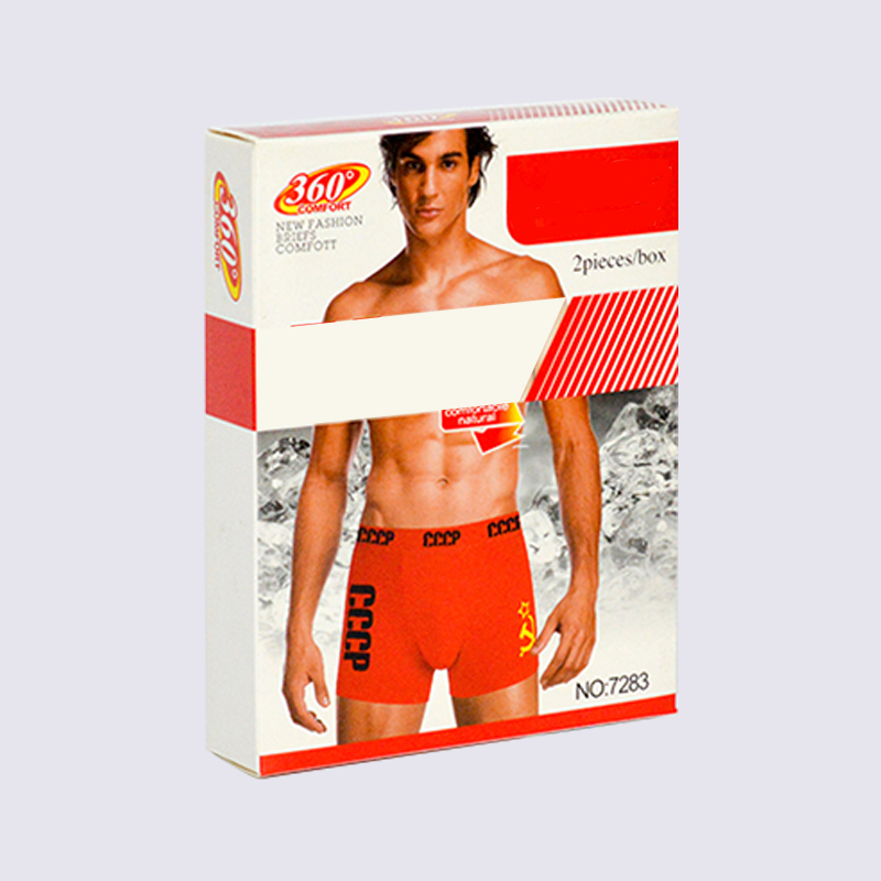 Custom Logo Printed Cardboard Paper Underwear Box