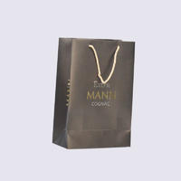 Black Matte Clothing Paper Packaging Bag