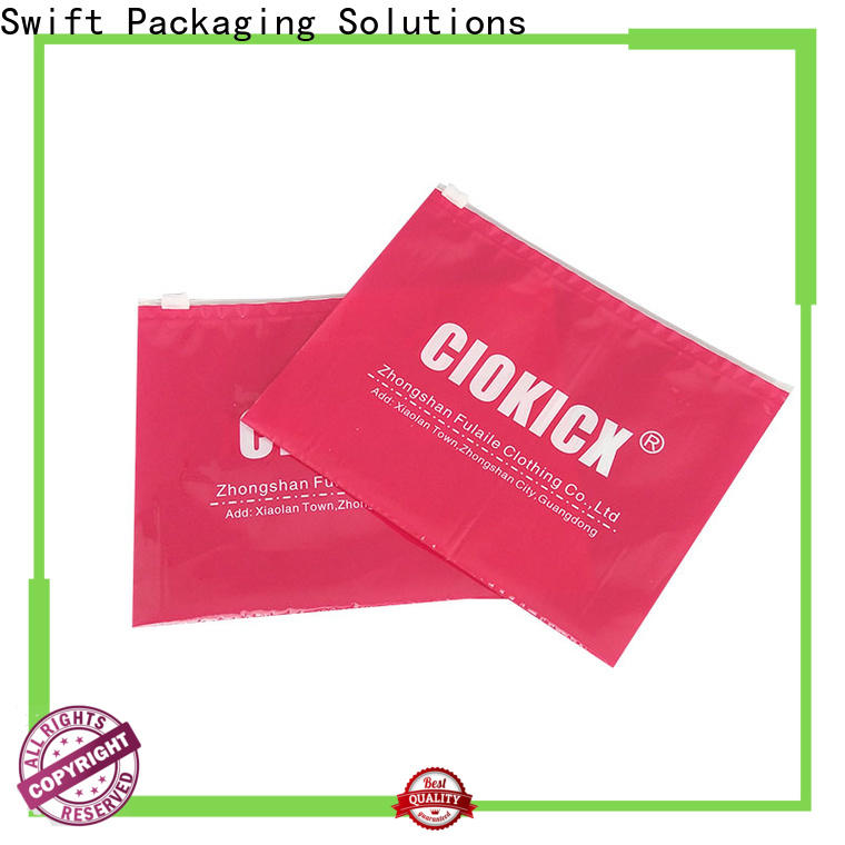 SWIFT custom plastic packaging bags wholesale customized for panties