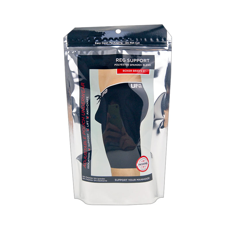 Custom Printed Plastic Stand Up Aluminum Foil Underwear Bags Bag For