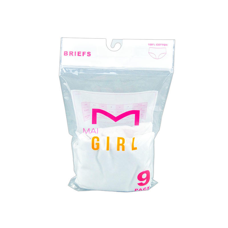 Packaging pouch custom underwear packing pouch transparent plastic bag lingerie briefs bag