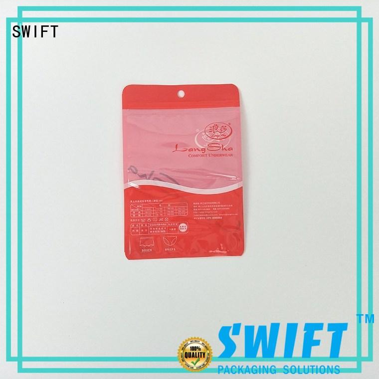 SWIFT fashion custom plastic bags wholesale factory for briefs