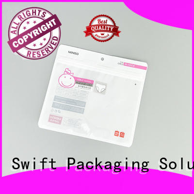 SWIFT printing plastic ziplock bags wholesale with good price for underpants